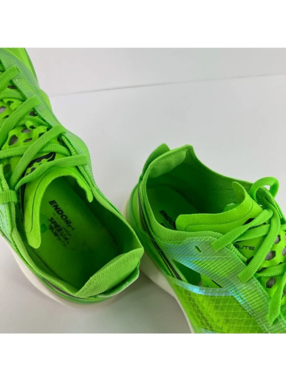 Saucony Endorphin Elite Running Sneakers Men US 11 Low Top S20768-30 Slime Green